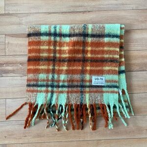 Plaid big chunky scarf
